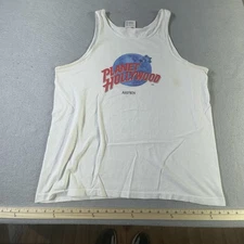 Vintage Planet Hollywood Shirt Mens XL Aspen Tank Top Made in USA 90s Promo