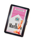 PINK pinup cigarette CASE Handmade Vintage art #2