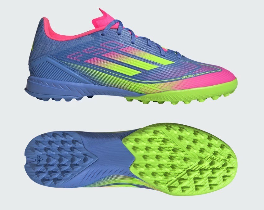 Adidas F50 TF Turf Soccer Cleats Shoes Blue Pink IE1230 Mens Size