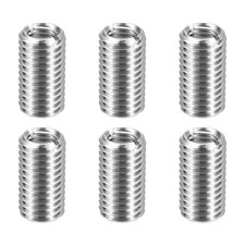 6pcs M14x2 Male to M10x1.5 Female Thread Repair Insert Reducing Nut 25mm Long#