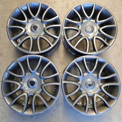 4x Original Lancia Delta 17 Zoll Alufelgen 7x17 ET31 735471885 glanz anthrazit