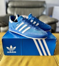 🔥Brand New adidas Originals Jeans Retro Trainers Blue White Bern C/W UK 10🔥