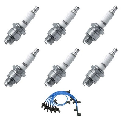 NGK BNDL-0843-10000155 Spark Plug Wire & Spark Plug Kit