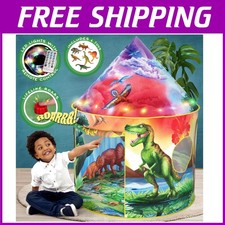 Dinosaur Discovery Kids Tent w/ Roar Button  LED Lights