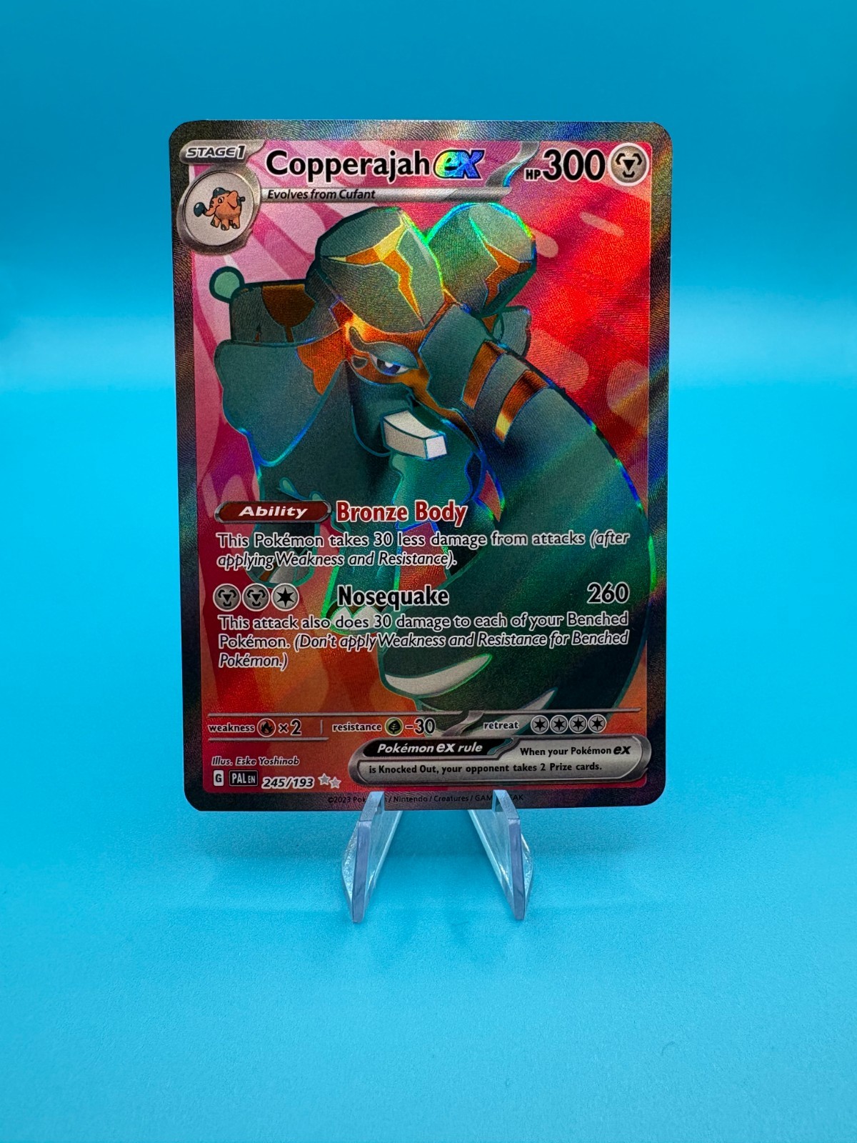 Pokemon Card Copperajah ex 245/193 Paldea Evolved Ultra Rare Near Mint