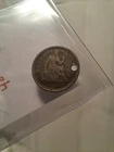 1853 Seated Liberty Half-Dime | Arrows at Date | Holed | Nice Details