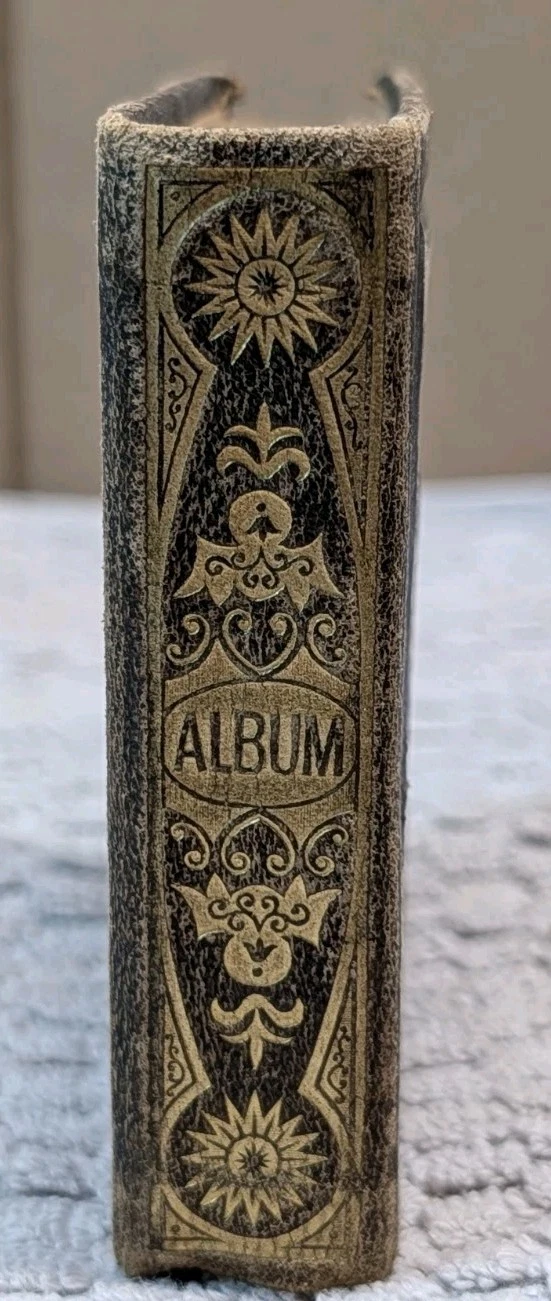 1860s Gem Tintype Pocket Album Charles G Albert Lockport NY 22 Photos