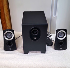 Logitech Z313 2.1 Wired Speaker System Subwoofer Remote 3.5mm Black S-00093