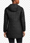 Eddie Bauer Women size XS Cityscape 650 Down Parka Black quilted hood longline — photo 2