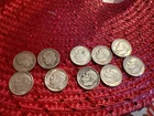 lot of 10 Roosevelt Silver Dines 1946 1950 1957 1964 1958D(2) 1963D(3) 1852D