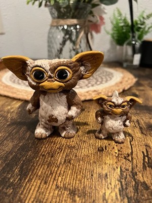 Vintage Handmade Ceramic Gizmo Figurine Hand-Painted Gremlin Movie Collectible
