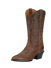 Ariat Heritage Roper Toe Western Women's Boots Distressed Brown 10001021