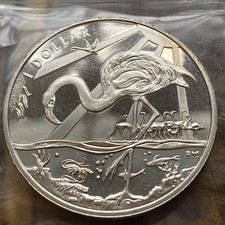 British Virgin Islands 1 Dollar Coin - Pobjoy Mint 2015, Flamingo, SCARCE