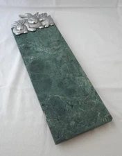 Arthur Court Green Marble With Rabbits Bunnies Cheese- Charcuterie Tray