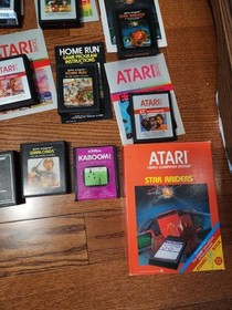 Atari 2600 Bundle Lot: 2 consoles, 30 Games,  26 Manuals, Paddles, joysticks  