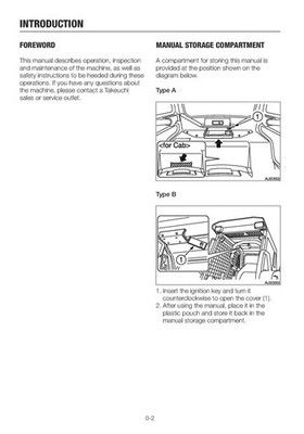 TAKEUCHI TRACK LOADER TL8 TL10 TL12 OPERATORS MANUAL CLOSURE