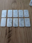 10 - 1 Oz .999 Silver Scottsdale Mint Bars New Fast Shipping