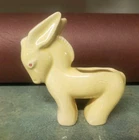 VINTAGE McCOY POTTERY STRETCH ANIMAL YELLOW HORSE/DONKEY PLANTER VASE