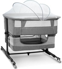 Baby Bassinet, Portable Rocking 3 in 1 Bedside Sleeper