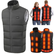 Heated Vest 23 Heating Zones with 20000mAh Battery Pack Electric Heating Jacket