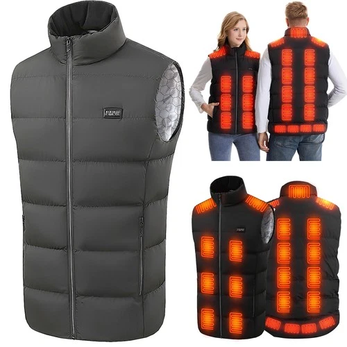 Heated Vest 23 Heating Zones with 20000mAh Battery Pack Electric Heating Jacket - product listing photo
