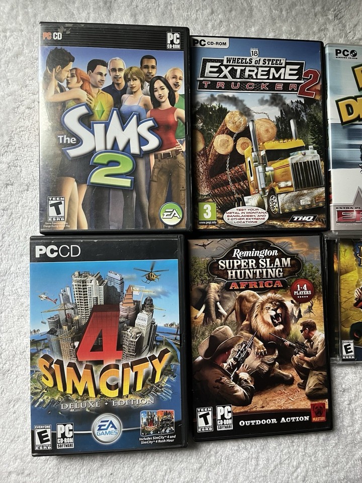 Lot Of PC CD-ROM Software Video Games Manuals & Cases Used As Is | eBay