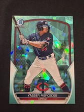 2023 Bowman Chrome Sapphire Edition Prospects Aqua Refractor /99 Yasser Mercedes