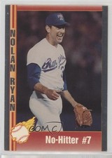 1991 Pacific Texas Express 7th No-Hitter Highlights Silver Nolan Ryan #2 HOF 0w7