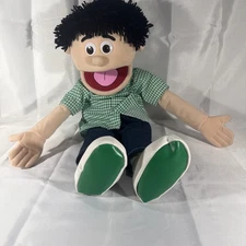 Silly Puppets "KENNY" Peach Boy  Full Body Soft Hand Puppet  - 14" Tall