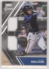 2017 Panini Elite Extra Edition Dual Materials Silver 63/149 Ronald Acuna Jr b9e