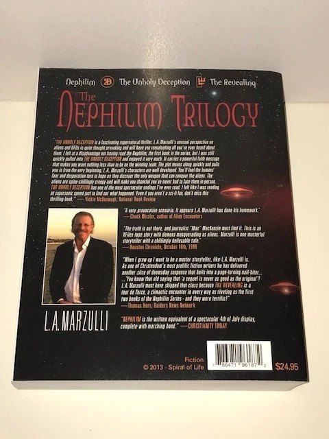 NEPHILIM TRILOGY (Complete 3 Book Series) LA Marzulli Unholy Deception Revealing - Image 3 of 3