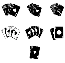 Royal Flush Cards Vinyl Decal Sticker Car Window Game Playing Poker USA Seller