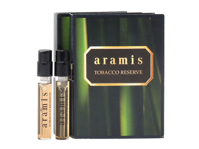 tobacco reserve ARAMIS TOBACCO RESERVE EDP 1.5ml .05fl oz x 2 COLOGNE SPRAY SAMPLE VIALS