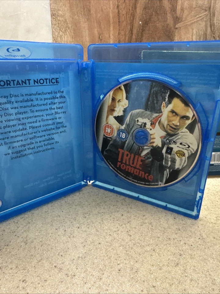 True Romance Blu Ray w/ Rare OOP Slipcover Foto 3 de 4