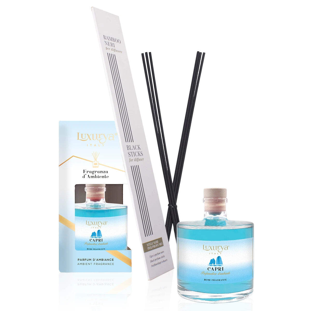 Diffusore d'ambiente 500ml - Profumo ambiente Capri | Profumatore per la casa Lu