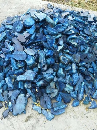 Juego de muebles de baño de piedra caja de tela de ágata azul de 5""x5""x5"" caja de baño de ágata - Imagen 4 de 4