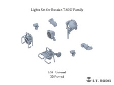 3D Printed ETmodel 1:35 P35-275 Lights Set for Russian T-80U Family