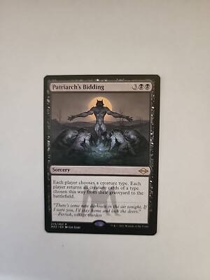 MTG Modern Horizons 2 MH2 Patriarch's Bidding MINT | eBay MTG Modern Horizons 2 MH2 Patriarch's Bidding MINT | eBay