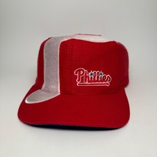 Vintage 90's Philadelphia Phillies The Game Big Logo MLB Snapback Hat Cap RARE
