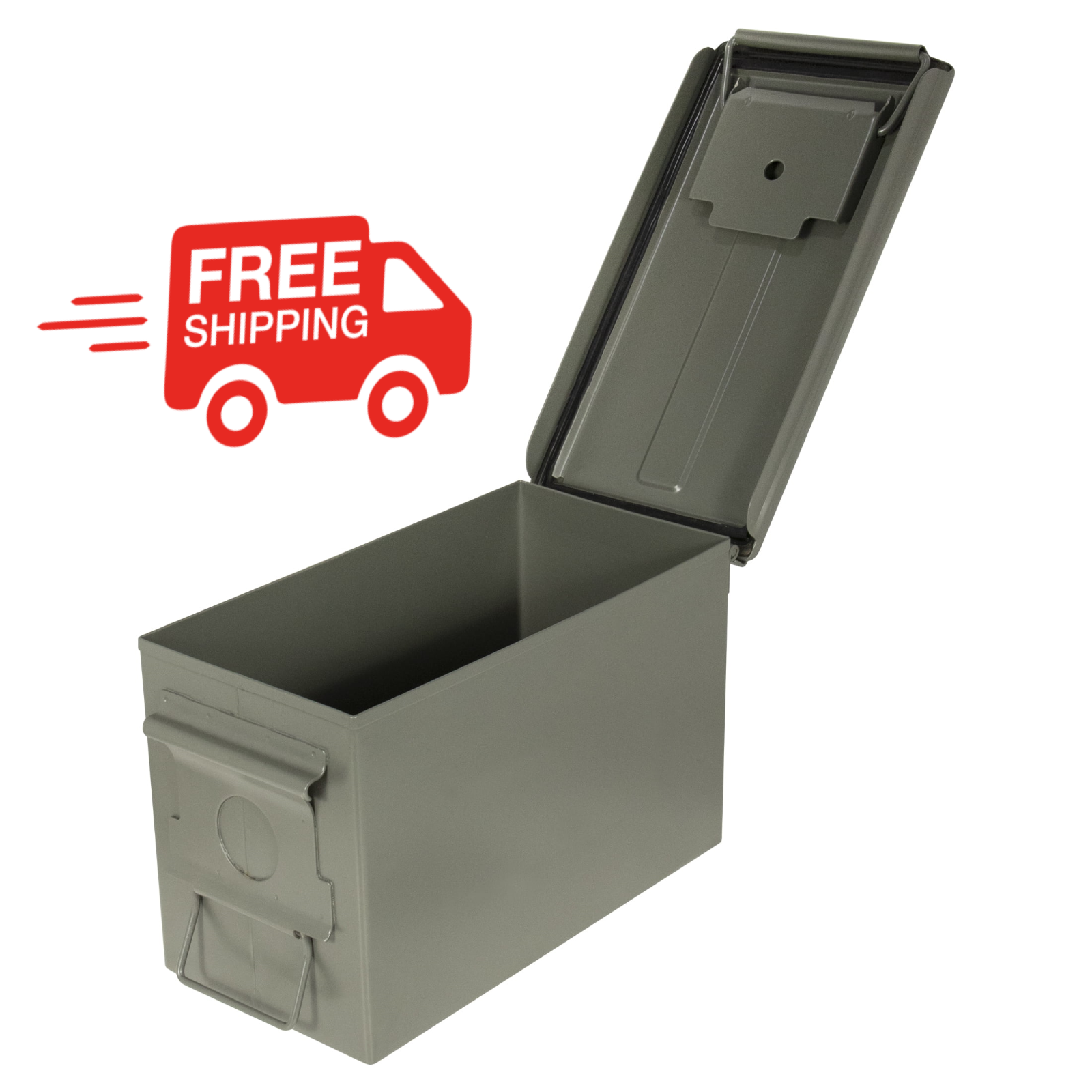 Strategy 50 Caliber Metal Ammo Storage Box 12 in. x 6.125 in. x 7.25 in. OD Gree