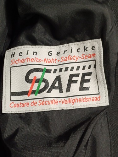 Hein Gericke Biker Leather Jacket Women UK 12 Black Silver Armour Pro Sports - Picture 13 of 18