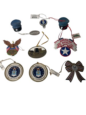 9 Variety Christmas Ornaments United State Air Force