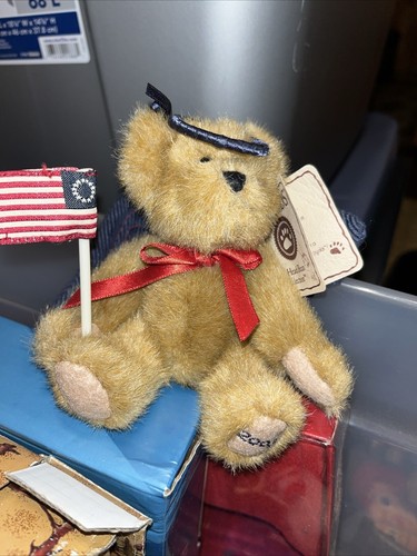 Vintage 2003 Boyds Bears Freedom Americana Collection 562454 Angel 5" Bear - 第 1/4 張圖片