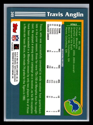 2003 Topps Football # 201 - 385 - Pick Your Card! - Picture 294 of 370