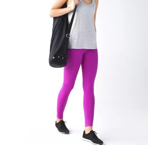 Lululemon Zone In Tight Ultra Violet yoga compress legging 6 gently preloved