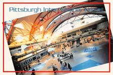 Pittsburgh International Airport Interior View 1990s Aviation 6x4 Postcard C18