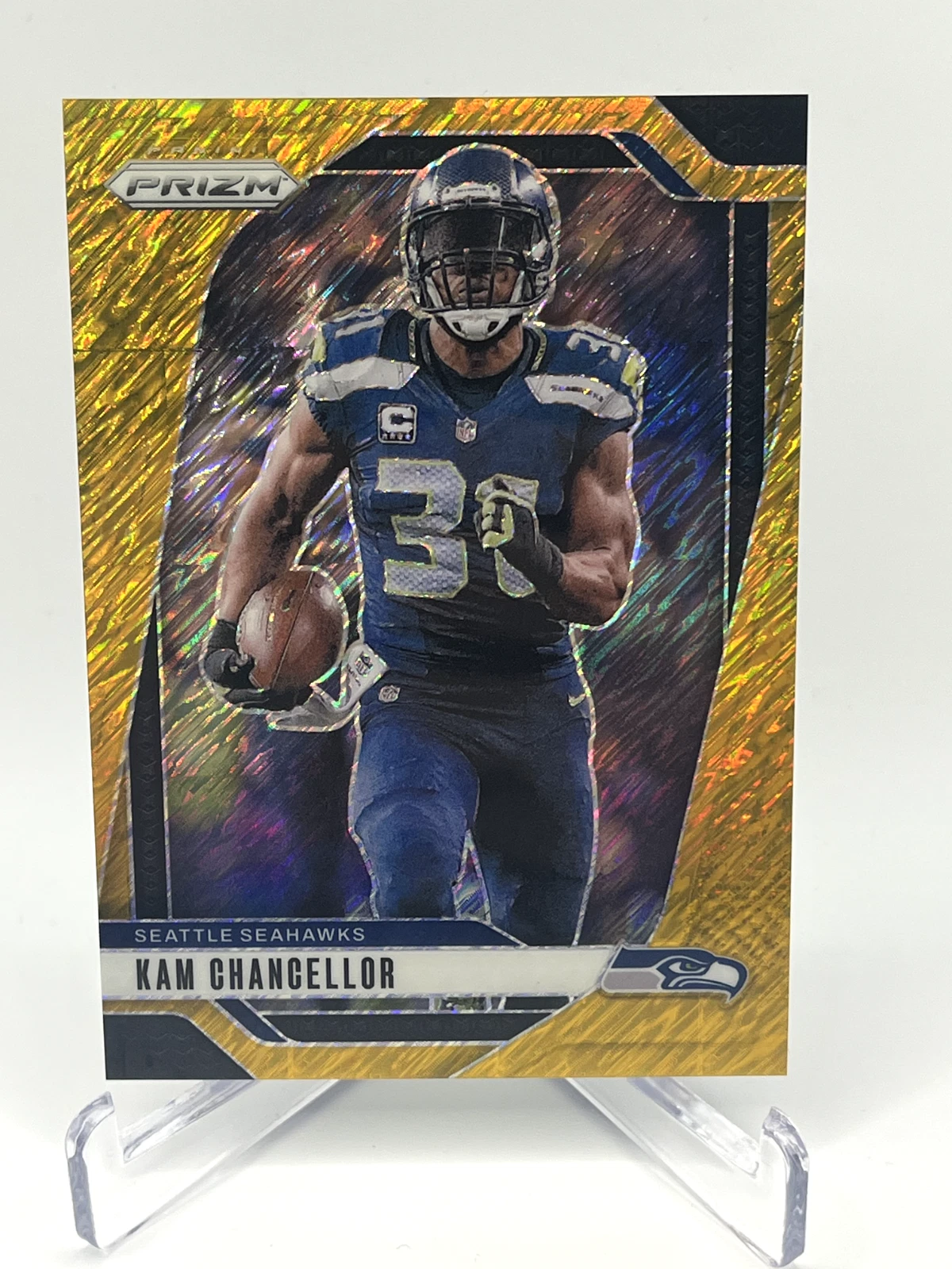 2024 Prizm Kam Chancellor Gold /10 Seahawks HOF