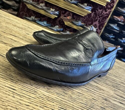 760 $ Herren schwarzes Leder Gucci geprägtes Pferd Bit Halbschuhe Gr. 8,5 US/7,5 G - Bild 9 von 13