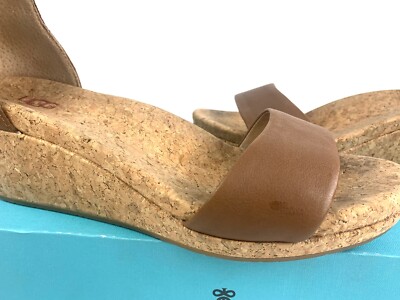 UGG, Wedge, Zoe Tassel, Open Toe Wedge Sandal Women's Size Chestnut 