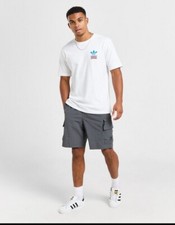Adidas Mens Originals Cargo Shorts Logo Sports Gym Swimwear S to XXL
